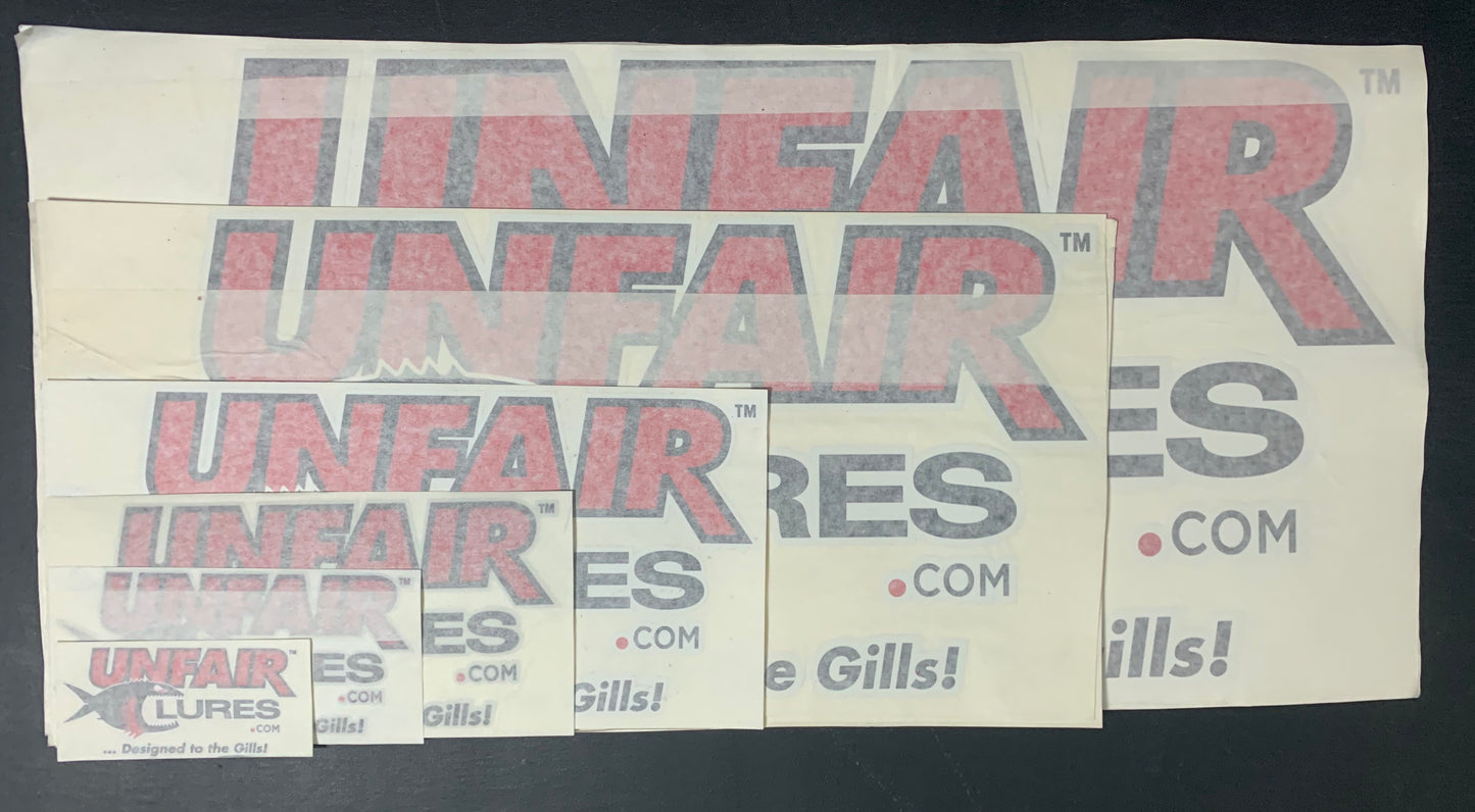 Unfair Lures Decal